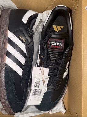 adidas Samba Classic Core Black Cloud White Men Sz 9. Women Sz 10.5